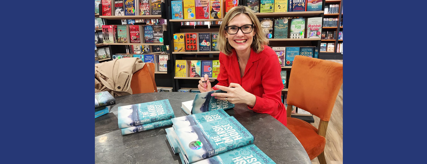 Zoe Somerville signing books